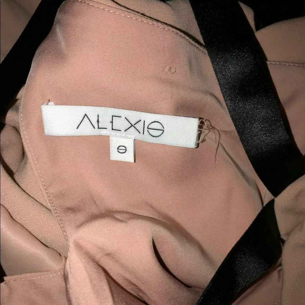 ALEXIS *Malia* pink black cold shoulder blouse S - Picture 5 of 5